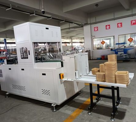 ट्रे पेपर लंच बॉक्स मशीन स्वचालित 50-70/मिनट 8KW